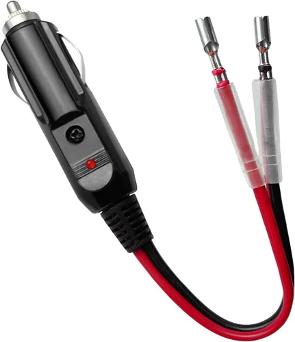 Vista 5 de Enchufe de encendedor de cigarrillos de repuesto de automóvil de 12 V/24 V con cable y cableado, terminal de una sola cabeza, cable de alimentación