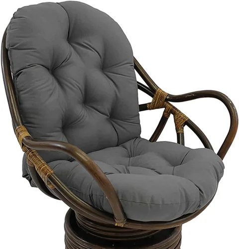 Vista 8 de Cojines basculantes de repuesto para exteriores e interiores, suaves, gruesos, lavables, de sarga sólida, giratorios, con almohada para silla