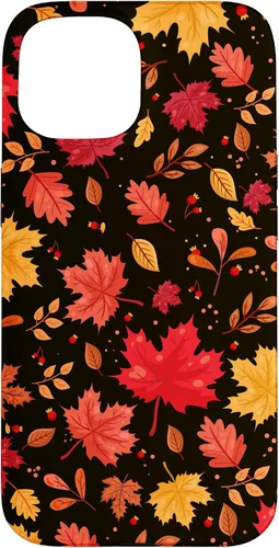 Vista 6 de iPhone 11 Pro Halloween Pattern Fall Leaves Pattern - Funda de la temporada de otoño