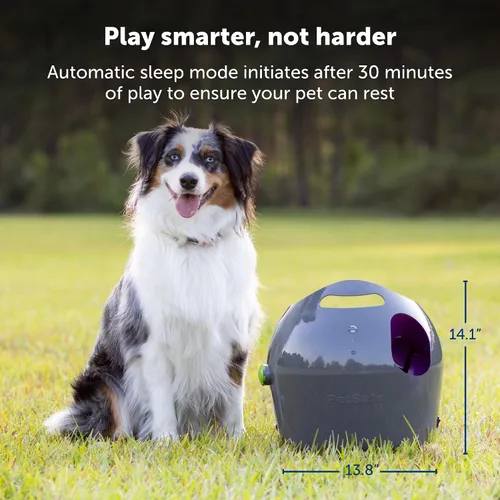 Vista 5 de PetSafe Lanzador Automático de Bolas - Juego Interactivo de Búsqueda - Entrenamiento de Búsqueda Sin Manos - Rango Ajustable - Incluye Bolas