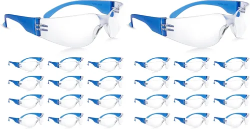 Vista 11 de amoolo Gafas de seguridad para hombres y mujeres, protección ocular transparente para trabajo, laboratorio, construcción