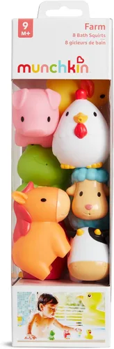 Vista 5 de Juguete lanzaagua para baño de Munchkin, 5", Amigos del corral