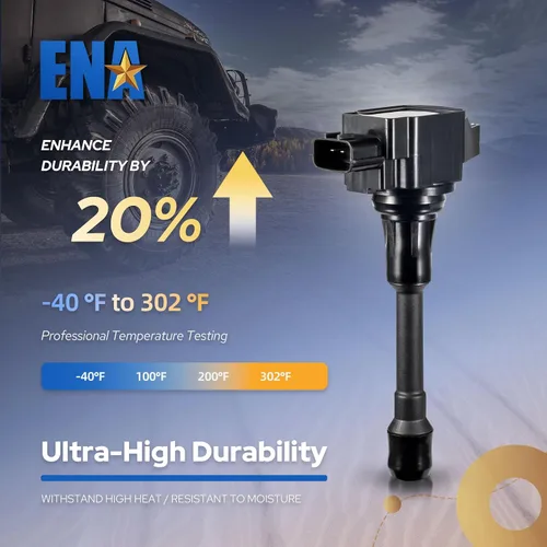 Vista 3 de ENA Juego de 4 bobinas de encendido compatibles con Nissan Suzuki Frontier X-Trail Equator 2007 2008 2009 2010 2011 2012 2013 2014 2015 2016 2017