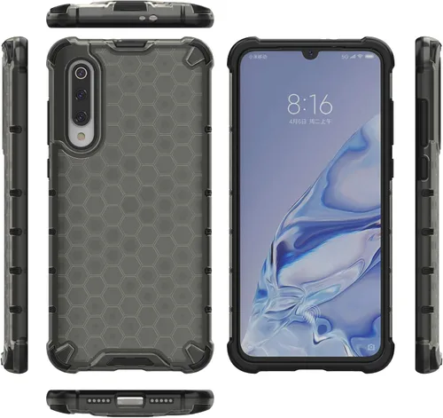 Vista 22 de Funda para Xiaomi Poco M3 cubierta,Funda para Xiaomi Poco M3 Funda 2 en 1 Teléfono Funda Negro