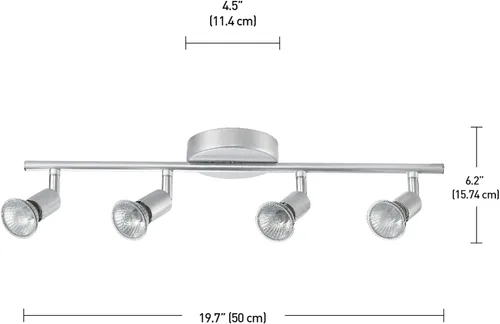 Vista 10 de Globe Electric - Iluminación con luces de riel, 58932 Plateado mate