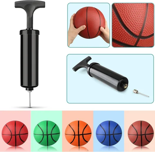 Vista 3 de Anzmtosn Mini Basketball Toys for Over Door Indoor Hoops - 7 Inch Pool Basketballs with Pump, Beach Balls, Water Toys for Inflatables Hoops