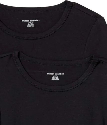 Vista 6 de Tienda Essentials paquete de 2camisetas de manga corta para mujer, cuello redondo, ajuste ceñido