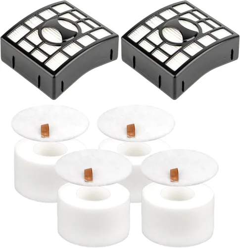 Vista 8 de 1 HEPA + 3 filtros de espuma de repuesto compatibles con Shark Vacuum Navigator Lift Away NV350 NV351, NV352, NV355, NV356E, NV360, NV370 NV391