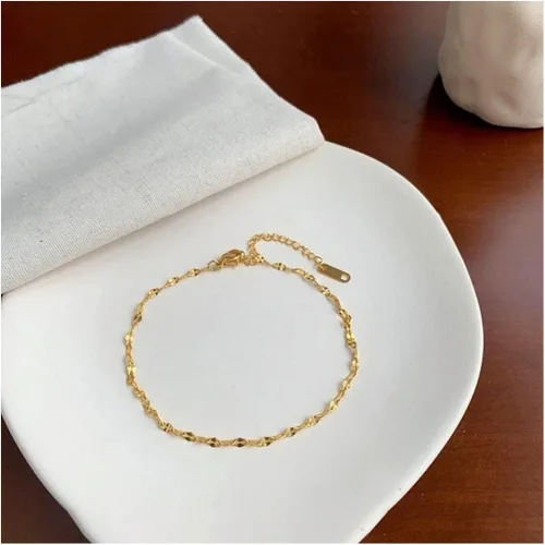Vista 3 de LANG XUAN Tobillera de tortuga turquesa de varias capas de oro bohemio hecho a mano con dije de árbol de la vida para mujer