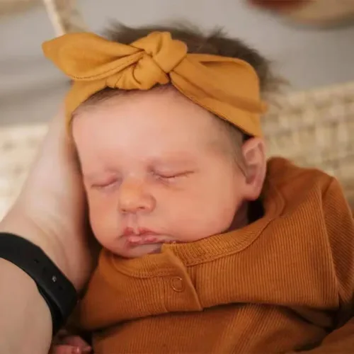 Vista 3 de Angelbaby Muñecas de Bebé Reborn de Vida Real Lindas Durmientes de 20 Pulgadas de Silicona de Cuerpo Completo Realistas de Bebé Recién Nacido Niño
