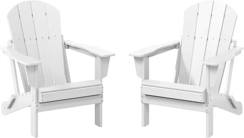 Vista 44 de WestinTrends Malibu Outdoor Patio HDPE Silla plegable de polietileno Negro