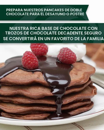 Vista 3 de Stonewall Kitchen Mezcla doble de chocolate para panqueques y waffles, 16 onzas