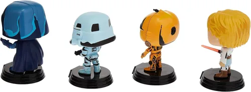 Vista 2 de Star Wars Pack 4 Figuras Pop! Películas Vinilo Retro Series 3.5 in