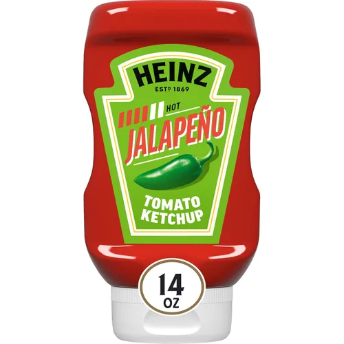Vista 37 de Heinz Ketchup de tomate mezclado con chipotle, botella exprimible de 14 onzas