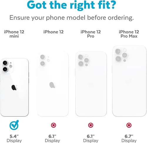 Vista 7 de Speck Productos Presidio Perfect-Clear Grip Funda para iPhone 12 Mini, transparente/transparente