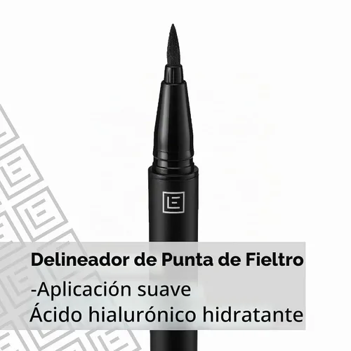 Vista 5 de Eylure Line & Lash - Delineador de ojos adhesivo 2 en 1, color negro