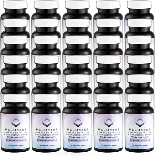 Vista 11 de Relumins Advance White, Complejo activo Glutatión, Cápsulas con fórmula blanqueadora oral con 6 refuerzos, Blanquea, repara y restaura la piel