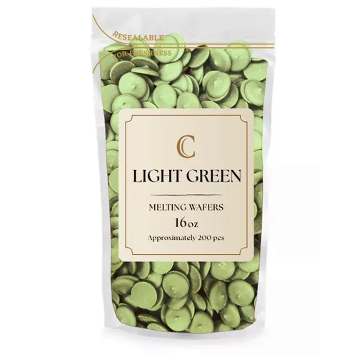Vista 11 de Merckens - Bolsa de obleas de chocolate para derretir a granel, perfecta para sumergir, postres, hornear y más (1 libra, verde claro) (paquete de 3)