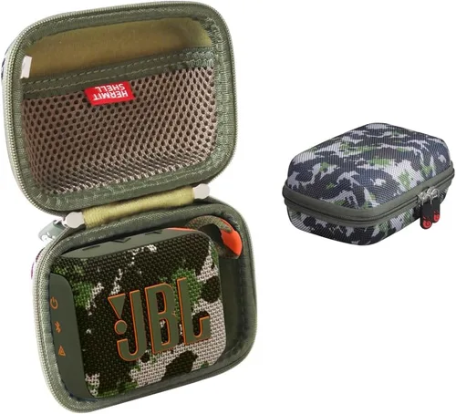 Vista 12 de Hermitshell Estuche rígido de viaje para altavoz Bluetooth portátil JBL Go 3 (negro)