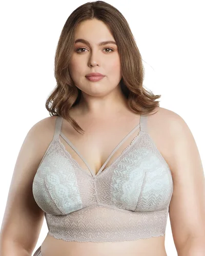 Vista 2 de PARFAIT Mia Lace P5951 - Brasier sin varillas para mujer, con busto completo, ligeramente acolchado