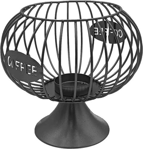 Vista 12 de Owill-home Soporte para cápsulas de café y taza organizadora, soporte de metal para tazas de café expreso, soporte para crema de café, soporte