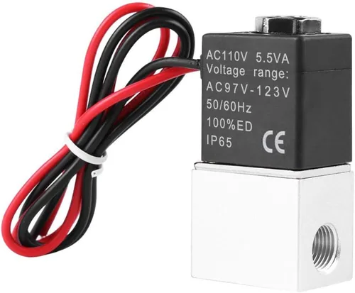 Vista 7 de Beduan Válvula de aire solenoide eléctrica de 2 vías, cerrada normalmente, de 1/4 pulgadas, DC 12V
