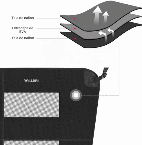 Vista 2 de Barrera de Asiento Trasero para Perros en Coche, Barrera de Nylon Acolchada y Duradera para Mascotas, Barrera de Viaje para Vehículos con 2 Ventanas