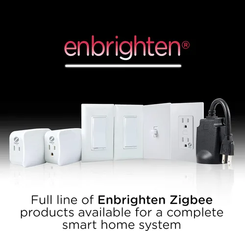 Vista 7 de Interruptor de luz inteligente Zigbee Enbrighten, QuickFit y SimpleWire, se empareja directamente con Echo Show 10, Echo Studio
