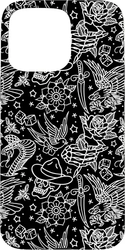 Vista 31 de Funda de arte de tatuaje tradicional americano para iPhone 17