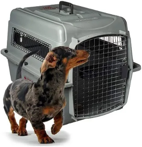 Vista 3 de Petmate Sky Kennel - Transportador para mascotas y cuenco doble para mascotas