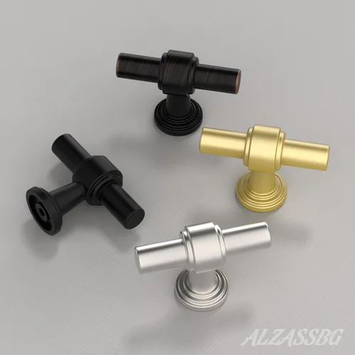 Vista 4 de Alzassbg - Perillas de gabinete de barra recta de bronce aceitado de 2 Oil Rubbed Bronze