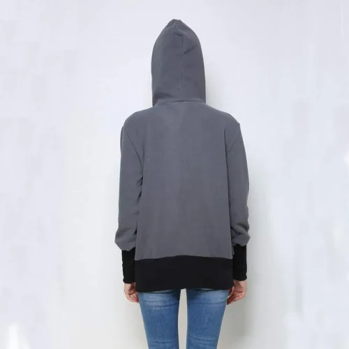 Vista 3 de Sudadera con capucha de canguro de maternidad para portabebés