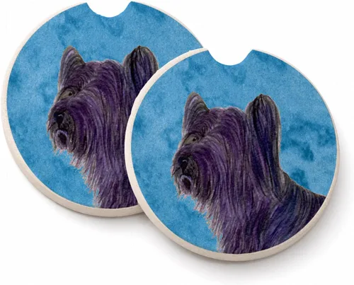 Vista 78 de Caroline's Treasures SS4767-BUCARC - Juego de 2 portavasos para automóvil, diseño de bulldog inglés, absorbentes para automóvil, portavasos