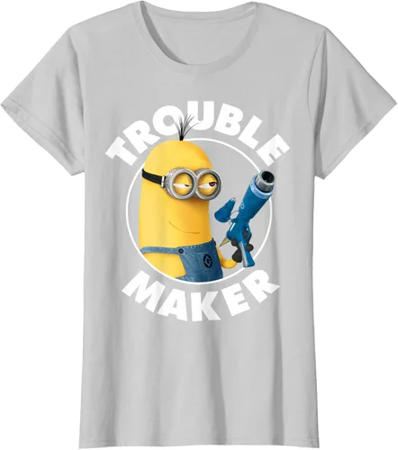 Vista 23 de Despicable Me Minions Kevin Fabricante de Problemas Gráfico Camiseta Negro