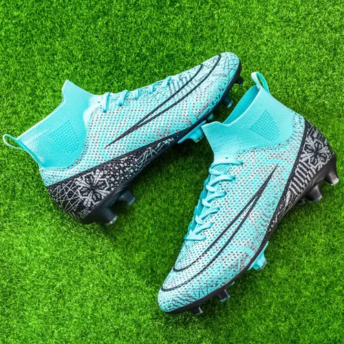 Vista 6 de WINGFAI Zapatos de fútbol para hombre, para exteriores, césped interior, tenis de entrenamiento de fútbol profesional, botas de fútbol atléticas