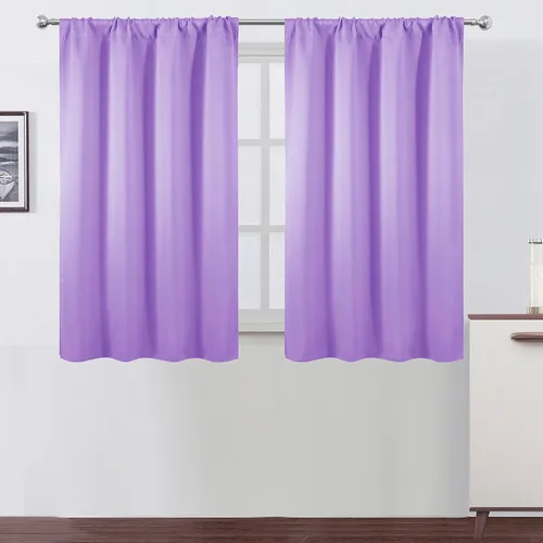 Vista 87 de LEMOMO Cortinas opacas de 42 x 54 pulgadas, juego de 2 paneles de cortinas con aislamiento térmico para oscurecer la habitación