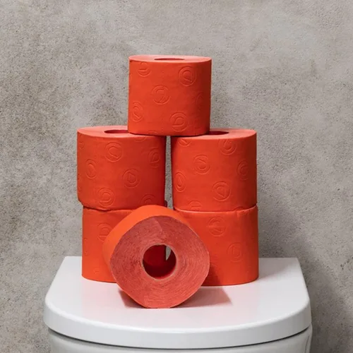 Vista 7 de Renova Papel higiénico perfumado de lujo, 6 rollos jumbo de 3 capas, 180 hojas, color rojo, 1 unidad (paquete de 1) (renmaxirtp6)