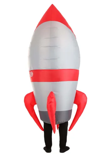 Vista 2 de Disfraz Inflable de Cohete para Adultos Multicolor