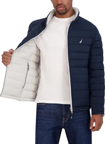 Vista 3 de Chaqueta Nautica de hombres elastizada Reversible peso medio