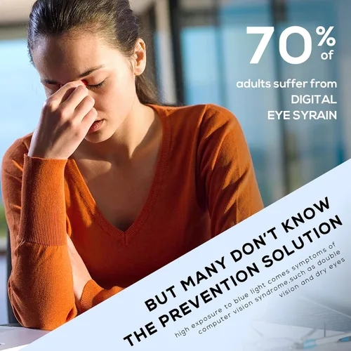 Vista 6 de DUCO Lentes de bloqueo de luz azul para lectura de computadora para hombres y mujeres DC5204