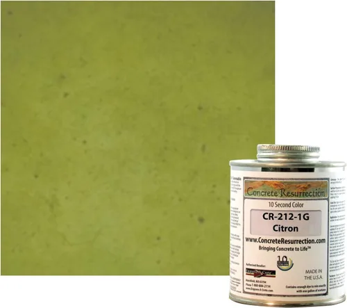Vista 7 de El tinte para hormigón Ten Second Color (TSC) hace 1 galón de grado profesional y fácil de usar. Tinte de cemento semitransparente. Se seca en Crema