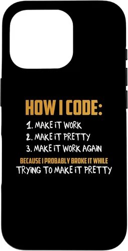 Vista 20 de iPhone 16 How To Code Funny Computer Programmer Coding Geek Novelty Case