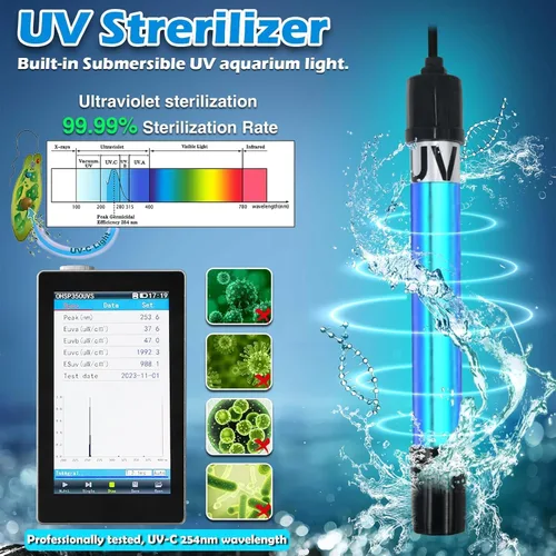 Vista 2 de TARARIUM Filtro de inmersión en frío de 400 GPH para saneamiento U-V de 100-800 galones, filtro de bañera de hielo en cápsulas frías, filtro