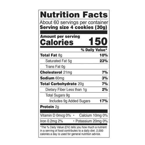 Vista 2 de Bisca Galletas de mantequilla danesas 64 oz (1 lata)