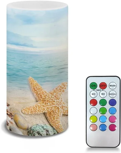 Vista 13 de Velas LED sin llama personalizadas que funcionan con pilas con temporizador remoto que cambia de color, personaliza fotos y texto, hazlo tú mismo tu