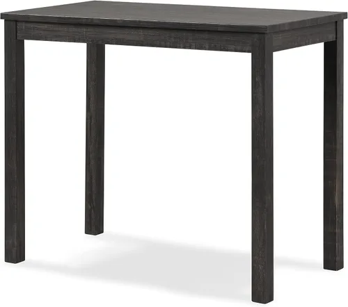 Vista 5 de Roundhill Furniture Sora Wood - Juego de comedor de 3 piezas, altura de mostrador, gris, gris