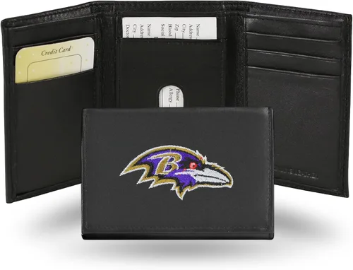 Vista 16 de Rico Industries NFL Football Embroidered Tri-fold Wallet