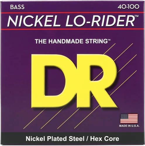 Vista 3 de DR Strings NICKEL LO-RIDER™ (45-105, 4 cuerdas)