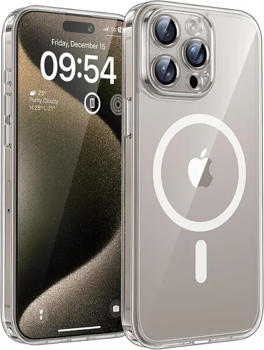 Vista 161 de TOCOL Funda para iPhone 11, compatible con Magsafe, protección completa de cámara, imanes integrados, protección contra caídas, funda translúcida