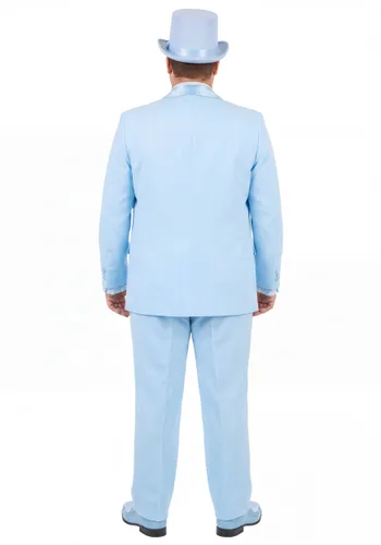 Vista 2 de Disfraz Premium Harry Dunne Azul Talla Plus para Hombre de Dumb and Dumber Multicolor